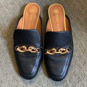 Tory Burch 8.5 Leather Jessa Horsebit Backless Loafer